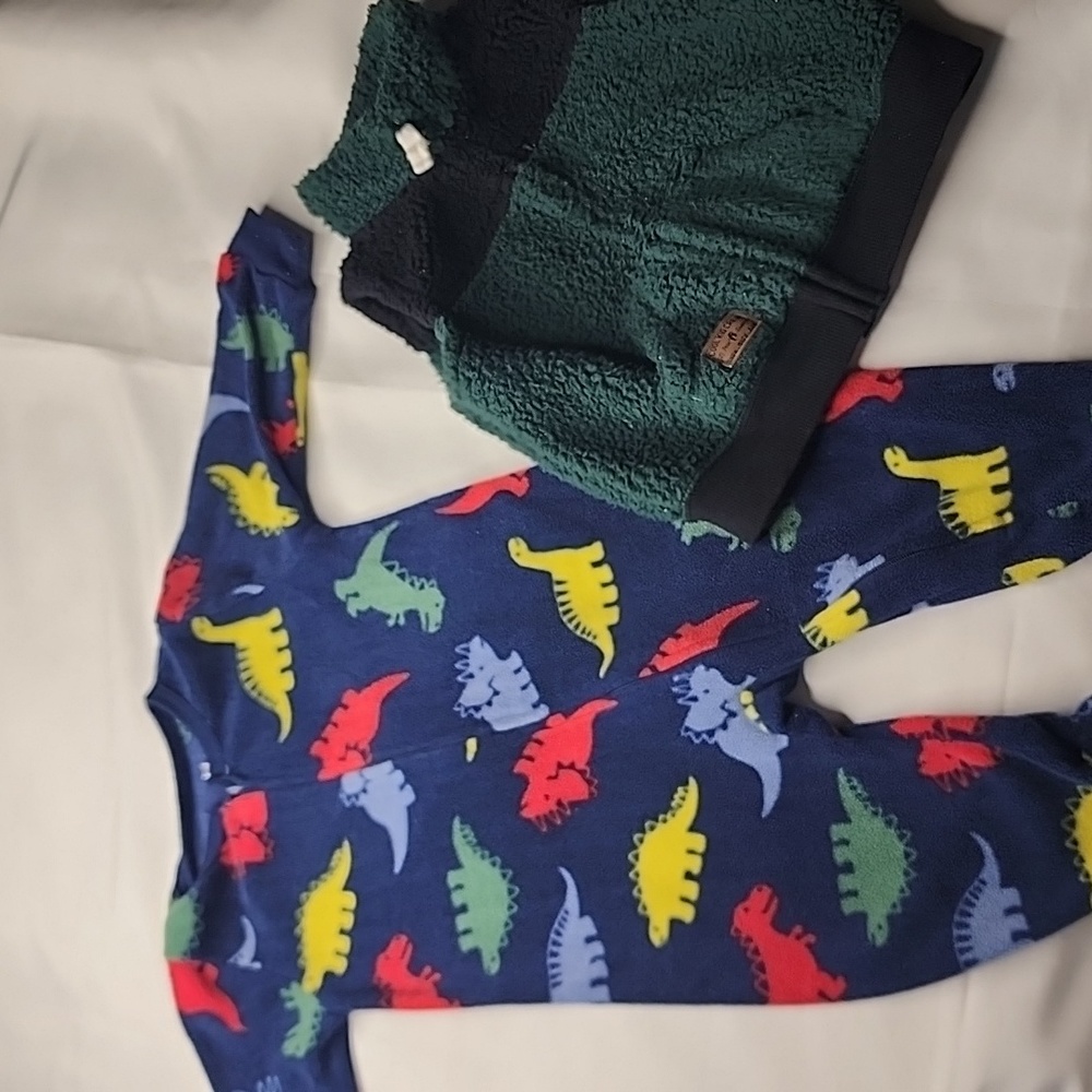 Absorba 9 months pajamas & Fleece Vest